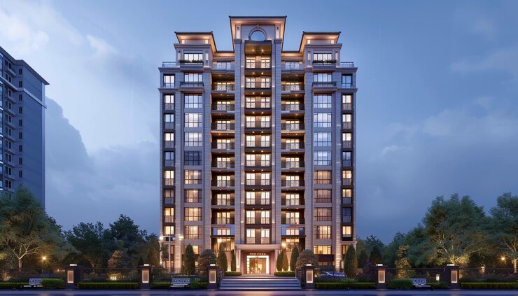 Bhandary Vertica under construction 4 BHK apartments in Kodialbail Mangalore