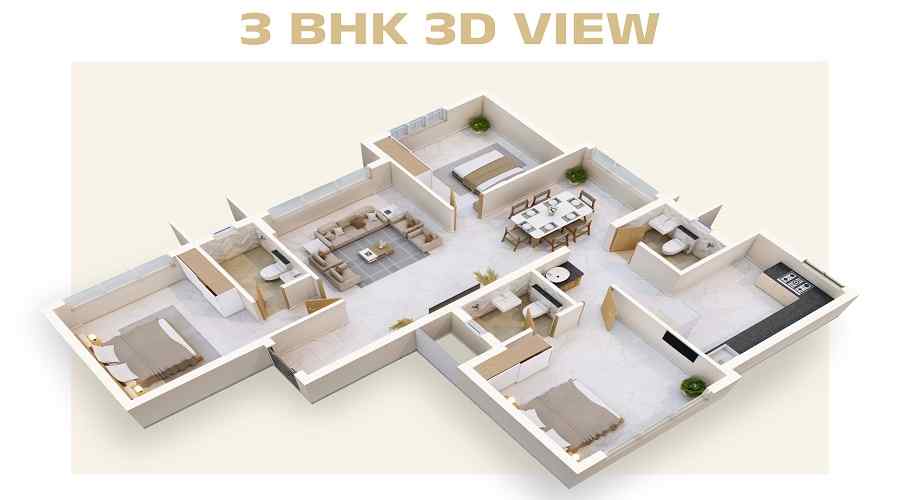 Rohan Ethos in Kankanady 3 BHK floor